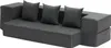 Schlafsofa Klappsofa 3 in 1 Faltbare Couch mit 3 Kissen Produktbild-Vorschau 11