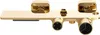 A gold-colored shower faucet set with multiple controls and a temperature display. Anteprima dell’immagine prodotto