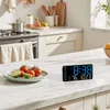 OKWISH Wanduhren, Digitaluhr ohne Rahmen, LED Uhr weiß Produktbild-Vorschau 8