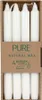 Candela a bastoncino di cera naturale PURE - naturale 4 pz. Anteprima dell’immagine prodotto 3