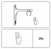 Gardinia Gardinenstangen Set Paros 1-Lauf Ø 22/19 mm Produktbild-Vorschau 5