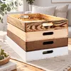 Serviertablett in geflammt 60x40x8cm Holztablett Produktbild-Vorschau 9