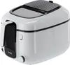 A white and black deep fryer is shown against a white background. Produktbild-Vorschau