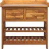 vidaXL Armadio da giardino naturale 78 x 36,5 x 78 cm in Anteprima dell’immagine prodotto 5