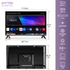 A diagram showing the dimensions and ports of a television. Produktbild-Vorschau