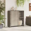 vidaXL Skriňa s dvierkami svetlosivá 100 x 36 x 102 cm Náhľad obrázku produktu 2