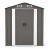 Aga Casetta da giardino 194x131x184 cm Grigio-marrone Anteprima dell’immagine prodotto 7