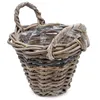 Weide Pflanzkorb 2er Set grau - 20 cm / mini - Holz Produktbild-Vorschau 5