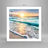 Poster - Poster ohne Rahmen - Meer Welle Strand - 50x50 cm Produktbild-Vorschau 4