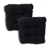 Two black seat cushions are shown against a white background. Produktbild-Vorschau