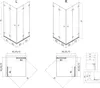 Mexen Lunar-F Duo faltbare Duschkabine 100 x 100 cm, Produktbild-Vorschau 10
