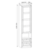 AX LIVING Weiß Schrank mit Schubladen Raiane S1T2S schmaler Produktbild-Vorschau 5