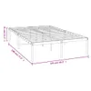 vidaXL Rama łóżka metalowa biała 120x190 cm Podgląd zdjęcia produktu 15