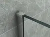 A close-up view of a shower enclosure bracket attached to a tiled wall. Produktbild-Vorschau