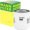 A product shot of a MANN-FILTER oil filter and its packaging. Podgląd zdjęcia produktu