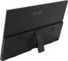 The back of a black portable monitor is shown, propped up by its stand. Produktbild-Vorschau