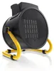 A black and yellow portable heater is shown against a white background. Náhled obrázku produktu