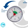 tecuro Heizungsmanometer 0-4 bar, Ø 63 mm - 1/4 Zoll Produktbild-Vorschau 2