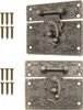 'FUXXER® - 2x Antike Verschlüsse, Rast-Haken, Schloss, Produktbild-Vorschau 1