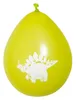 Ballonnen Dino Party Set a 6 Stäbchen Ø25cm Produktbild-Vorschau 3