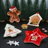4pcs Assiette à biscuits Set Pâtisserie Noël Sapin Étoile Voir les images du produit 3