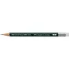 Faber Castell Bleistift 9000 Perfect B grün Radierer Produktbild-Vorschau 1