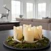4x LED Echtwachs Kerzen Set mit Timer beweglicher Flamme Produktbild-Vorschau 7