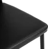 Close-up of a black upholstered chair seat. Náhled obrázku produktu