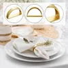 Serviettenringe Gold Metall Serviettenringe Set - 12Pack Produktbild-Vorschau 2