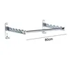 2 Stück（Mit 80CM langer Stange） Aluminium Kleiderhaken Produktbild-Vorschau 5
