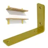 Goldene L-Winkelhalterung für Möbelregal 150 x 100 x 38 mm, Produktbild-Vorschau 1