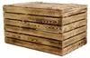 Grosse Holztruhe 80er  geflammt mit Deckel  80x50x39cm Produktbild-Vorschau 2