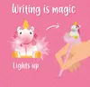 Leuchtender Kugelschreiber - Writing is Magic Unicorn Produktbild-Vorschau 2
