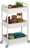 Carrello Relaxdays, 3 ripiani, carrello da servizio, Anteprima dell’immagine prodotto 1