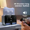 Baby-Flaschenwärmer 8-in-1 – erwärmt 2 Flaschen (weiß) – Produktbild-Vorschau 3