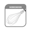 A close-up of a whisk attachment for a hand blender, with the text "SCHNEEBEESEN" above it. Produktbild-Vorschau