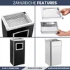 DELUKE® Standaschenbecher für Draußen 45L - Stahl Produktbild-Vorschau 5