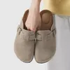 Clogs Damen Herren aus echtem Rindspaltleder, Geschlossene Produktbild-Vorschau 1