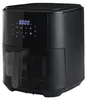 A black air fryer is shown against a white background. Náhľad obrázku produktu