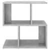 A concrete gray shelving unit with two levels and four compartments. Voir les images du produit