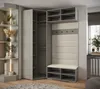 MEBLE KRYSPOL Inova 1 Möbelset Garderobe, 236,7x181,7x47cm Produktbild-Vorschau 3