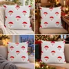 vánoční povlak na polštář 45x45 Santa Claus dekorativní Náhled obrázku produktu 13