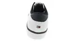 The back view of a white Tommy Hilfiger sneaker with navy accents. Náhled obrázku produktu