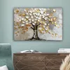 Leinwand Bilder 90x60 cm - Lebensbaum - Beige - Grau - Gold Produktbild-Vorschau 4