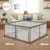 Laufgitter für Babys Laufstall Baby 150x200 cm GRIFFE Produktbild-Vorschau 6