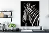 MuchoWow® Poster Zebra - Tier - Schwarz - Porträt 90x120 cm Produktbild-Vorschau 3