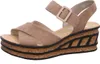 Rieker Damen-Wedges-Sandalette mit Keilabsatz Beige-Braun, Produktbild-Vorschau 61
