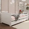 Łóżko dziecięce Ania z barierką, szufladą i stelażem | Podgląd zdjęcia produktu 1