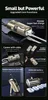 Collage of images showcasing a mini power bank with various features and use cases. Produktbild-Vorschau