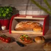 FALKENBERGER Brotkasten aus Holz Buche Rot ca. 39x29x18cm Produktbild-Vorschau 2